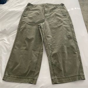 Old Navy cropped wide leg pants